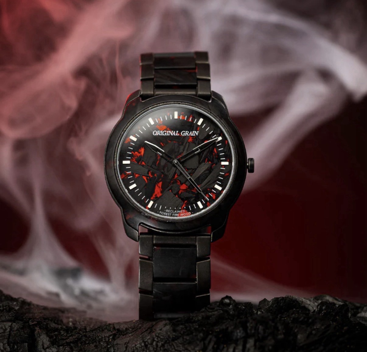 Original Grain Forest Fire Resin 40mm Black/Red!SHARP! MSRP $179!! ⚫️🔴