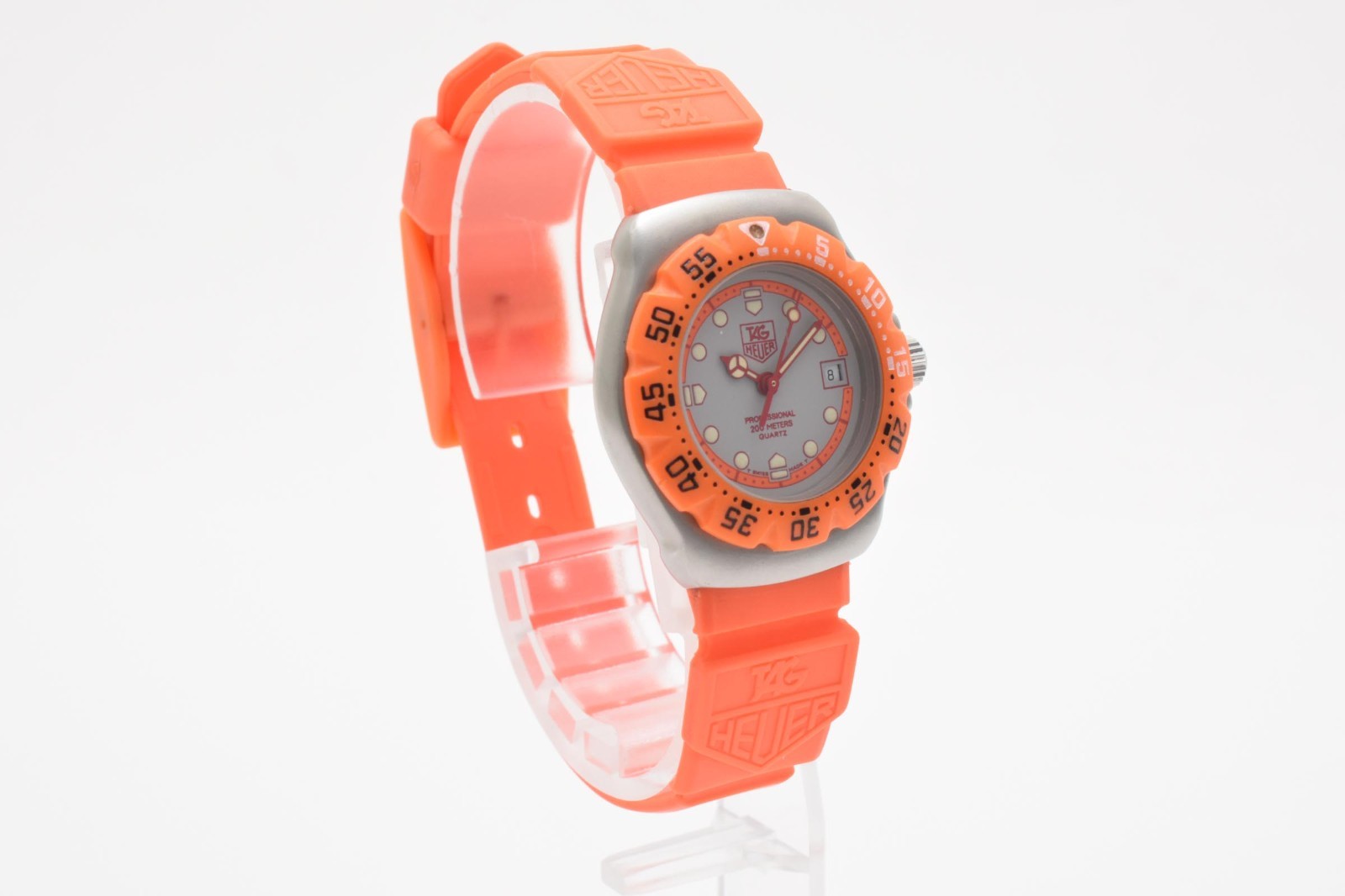 [N MINT] Tag Heuer Formula 1 373.508 Orange Date 28 mm Women’s Quartz Watch