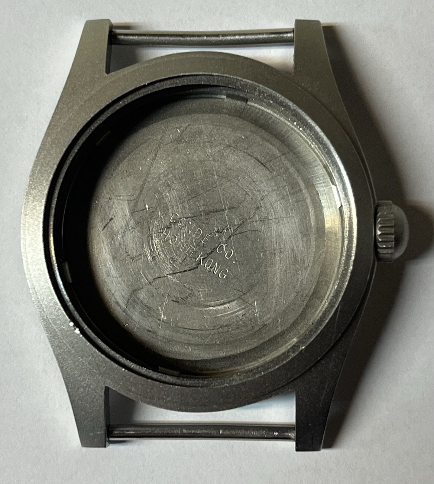 Hamilton GGW113/MILW46374 Military Watch Crystal W/Matte Ten Ring, 4 Screw Backs