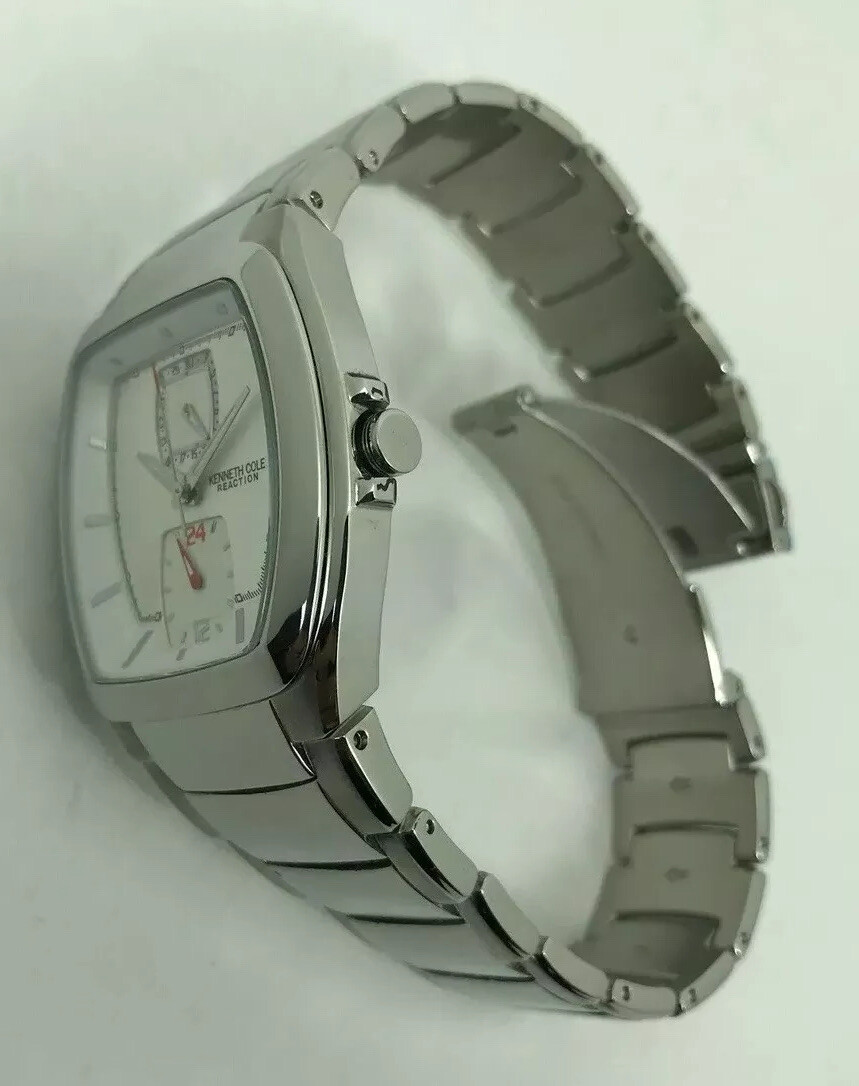 Kenneth Cole Reaction Men’s KC3686 Barrel Tonneau Shape Stainless Steel Watch