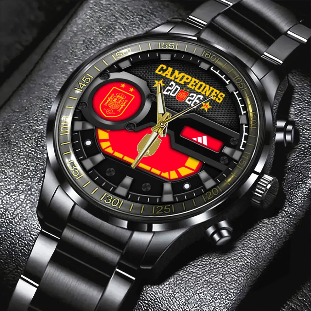 $pain National Team 2026 Champions Black Stainless Steel Watch