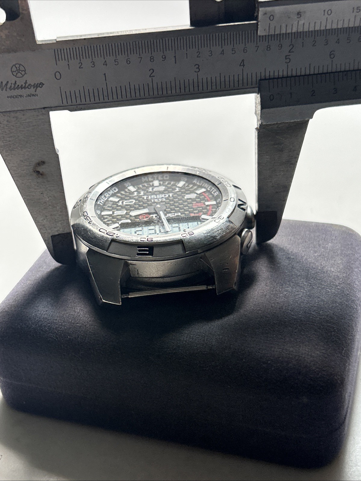 Tissot T Touch Expert Carbon Fiber Dial Stainless Watch Head T013420 New Batt
