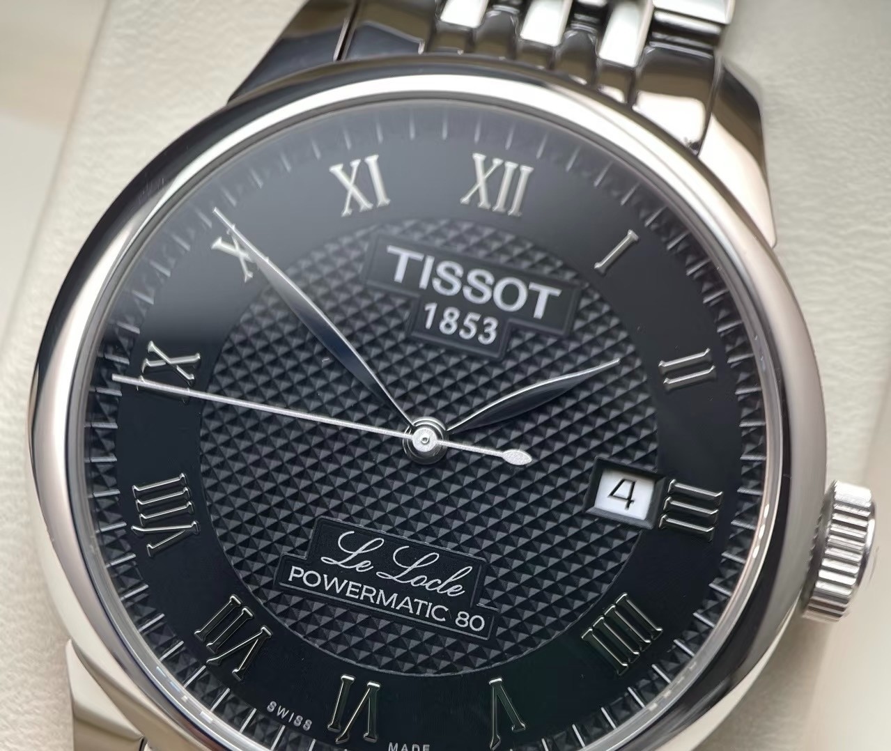 Tissot Le Locle Powermatic 80 Automatic Men’s Watch 39.3mm Black Dial New