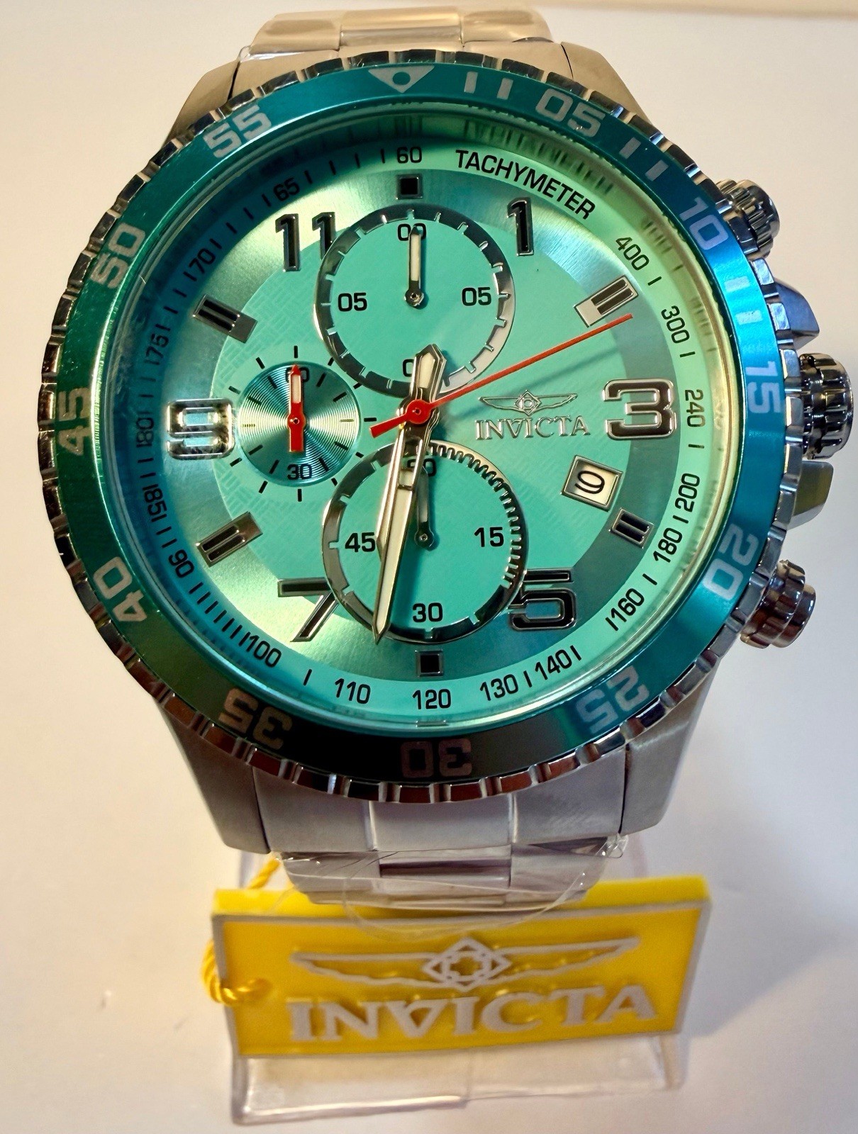 Invicta Specialty 69820 Classic Bold Blue Dial Steel Chronograph 48mm Watch