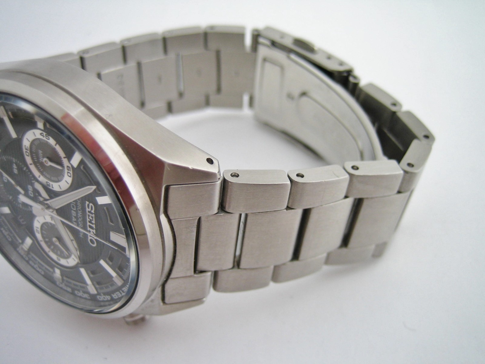 SEIKO WATCH MENS SSB405P1 STAINLESS STEEL CHRONOGRAPH JAPAN 8T63 QUARTZ GENUINE