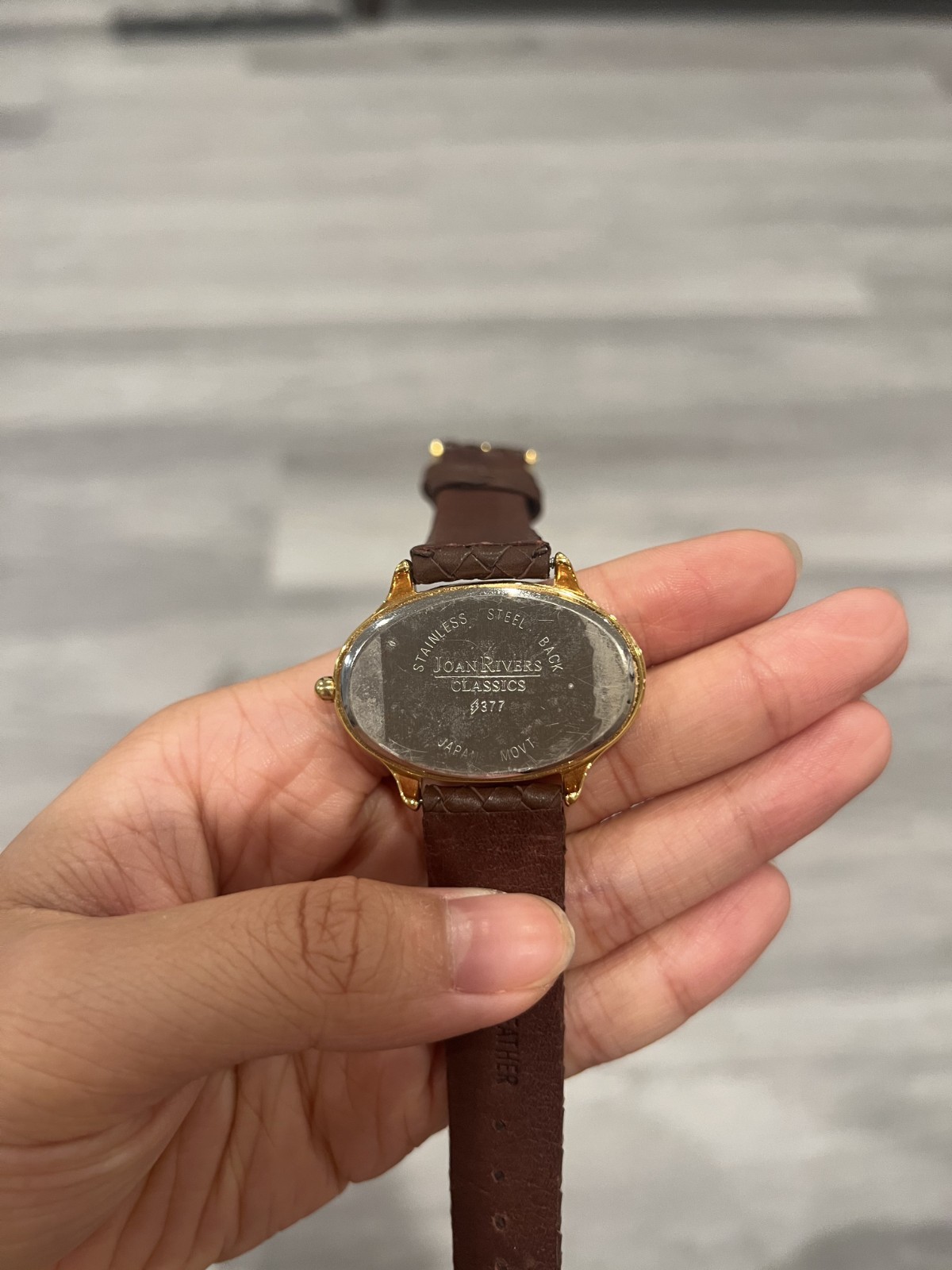 Joan Rivers Classics Women’s Watch 377 Quartz Genuine Leather – Women