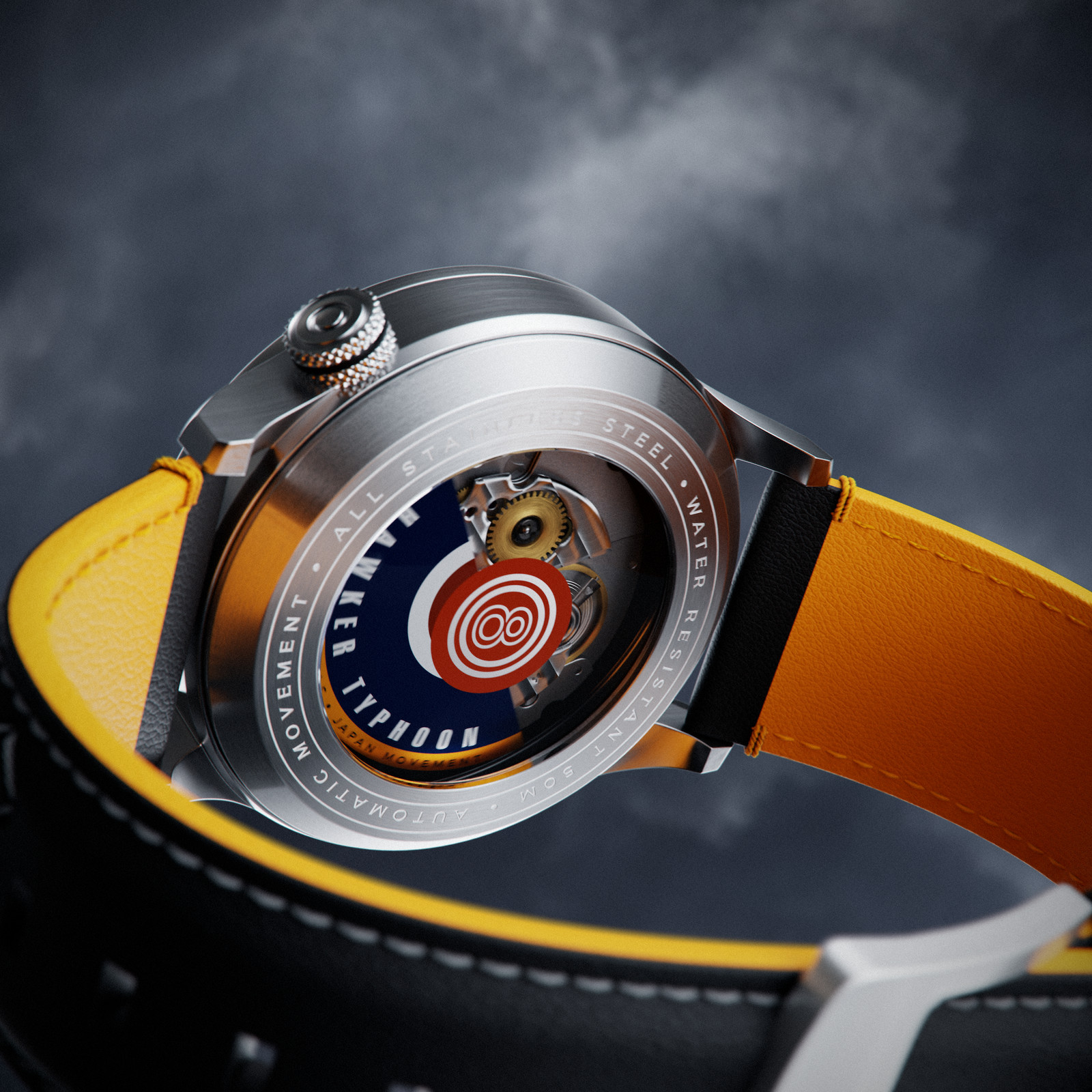 AVI-8 Hawker Typhoon Baldwin Stainless Steel 42mm Japanese Automatic Wristwatch