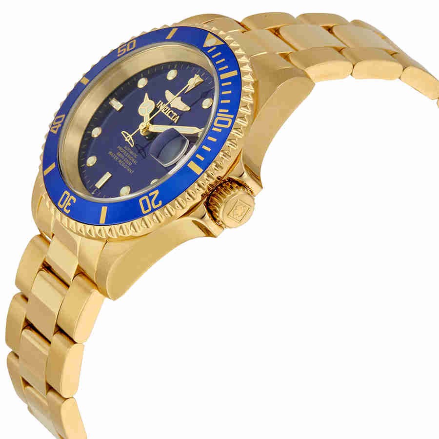 Invicta Pro Diver Automatic Blue Dial Yellow Gold-plated Men’s Watch 8930OB