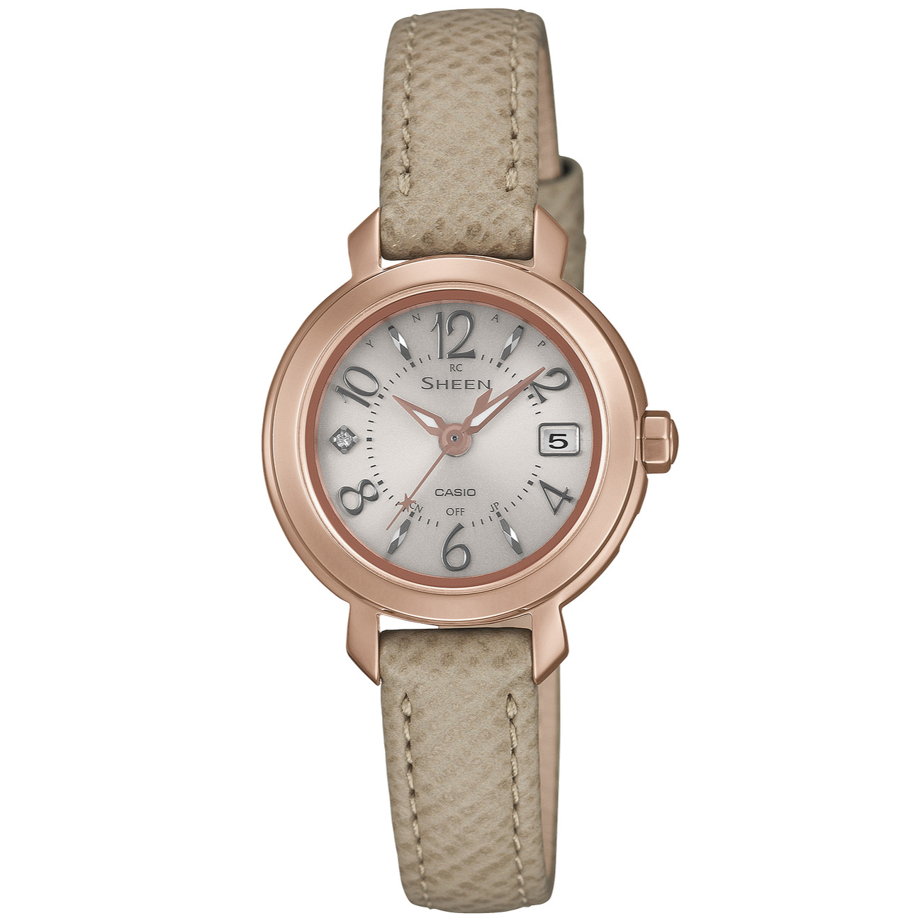 Casio Sheen SHW-5300CGL-7AJF Solar 25.6mm Watch Sapphire Crystal