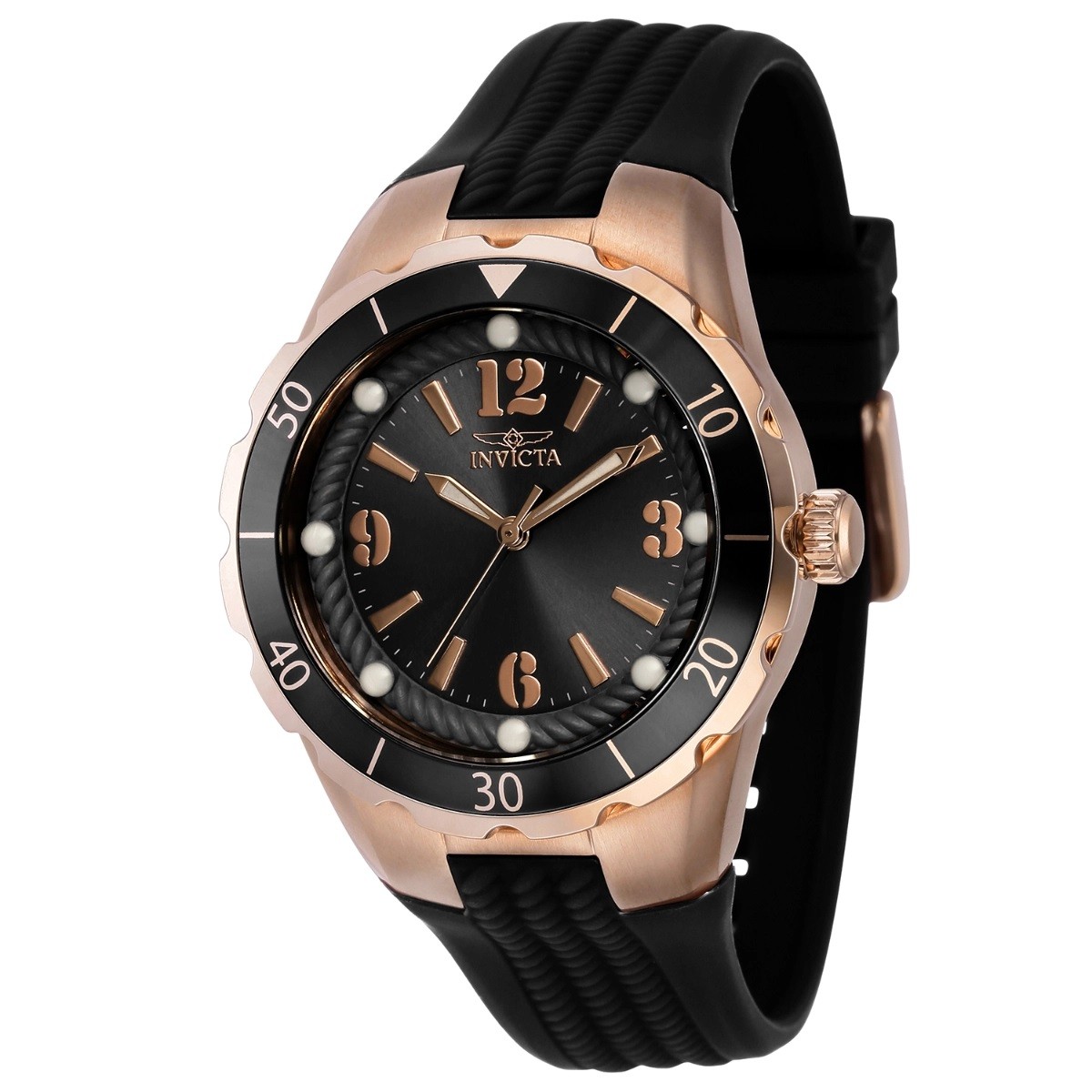 Invicta Angel Quartz Black Dial Unisex Watch 40313