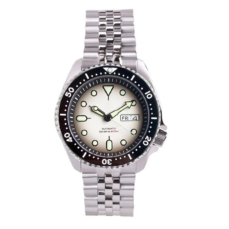 Tandorio 41mm 20ATM Black NH36A Mechanical Auto Diver Men Watch Sapphire Glass