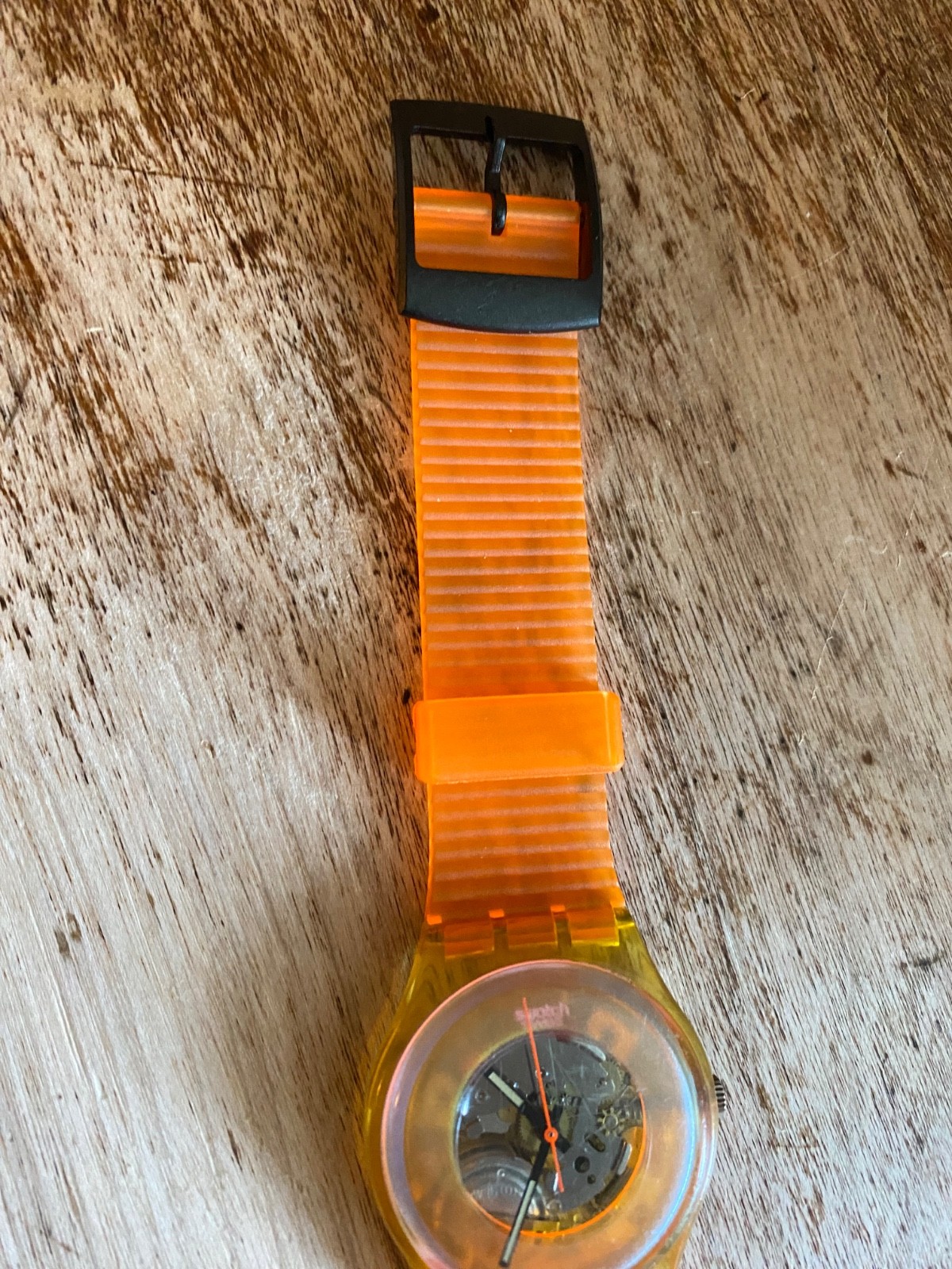 SWATCH -🇨🇭 DARK VADER – GK11O – 1988 ⚡️ – ⚡️New custom Strap [ 34mm ] WOW 🍊