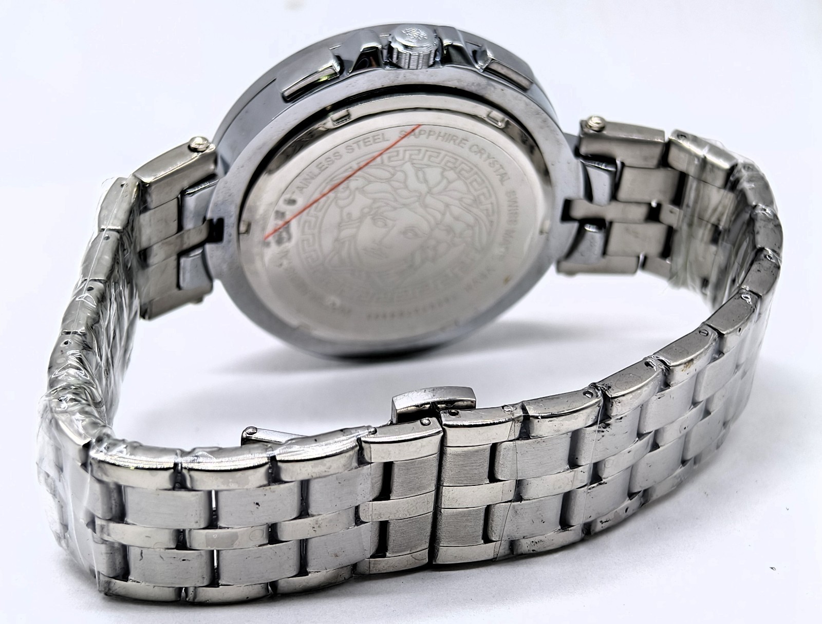 Fantastic Versace Chronograph Date Indicator Fix Bezel Men’s Wrist Watch