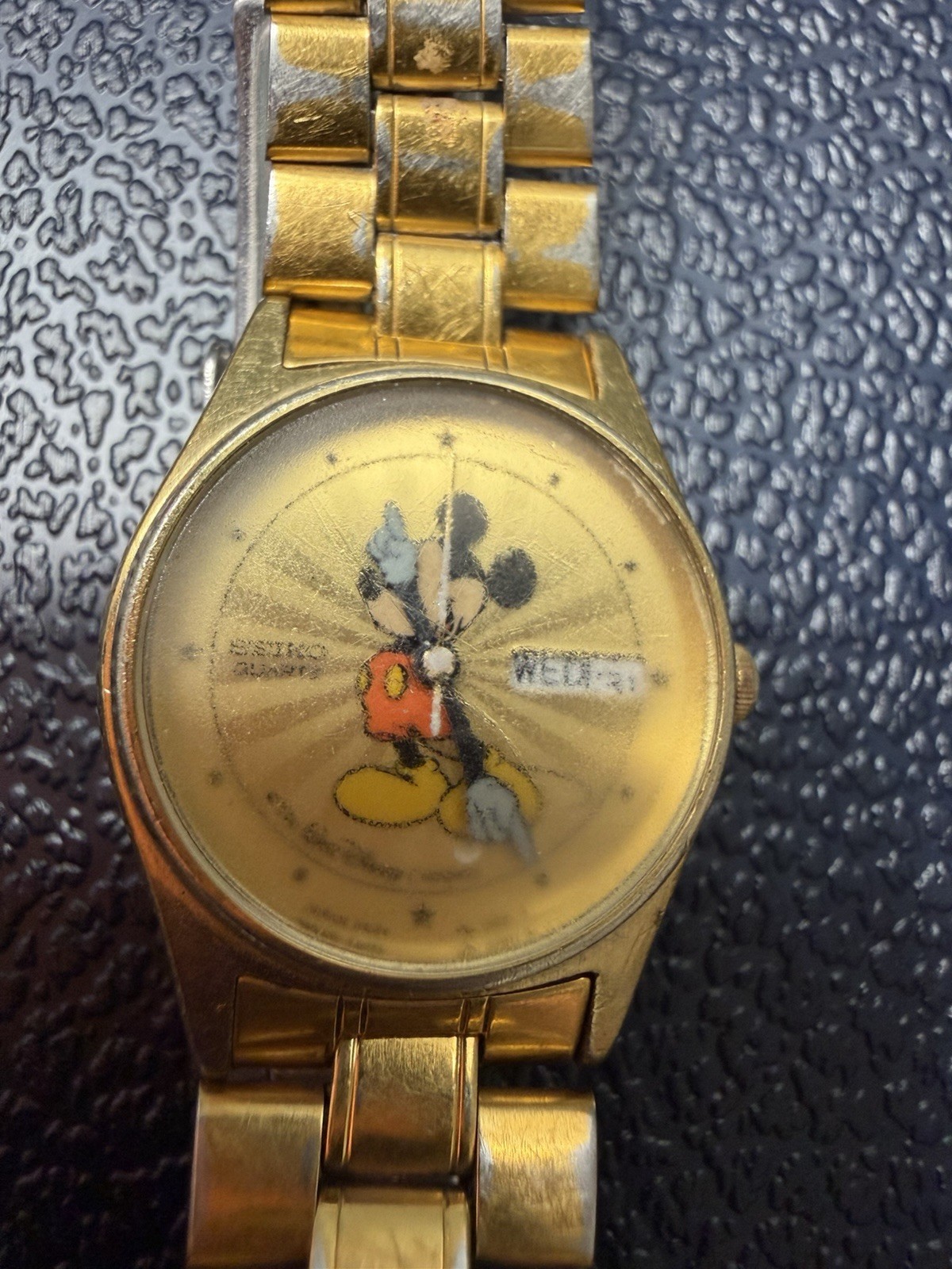 Vintage Seiko Mickey Mouse Watch with original box and price tag from the 80’s