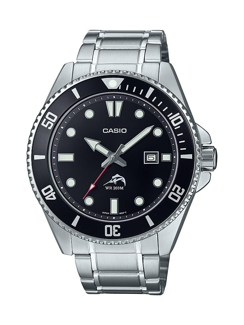 Casio MDV106DD-1A1V Men’s Duro 200M Stainless Steel Black Dial Analog Watch