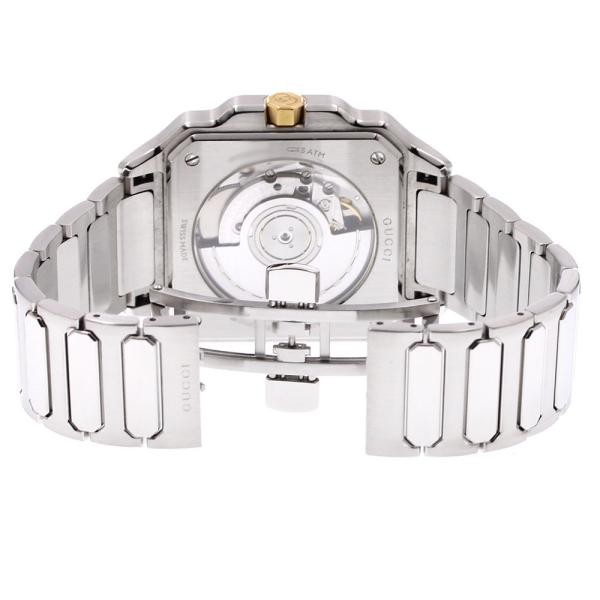 Gucci G-Flat YA166403 36mm SS Beige Dial Automatic Date Watch #C7714