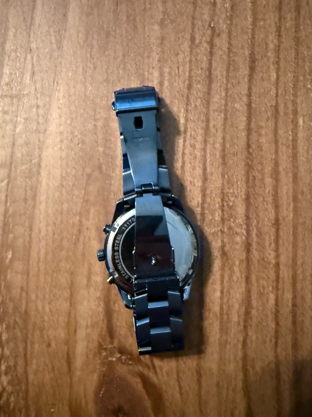 Michael Kors Gunmetal Blue Link Watch