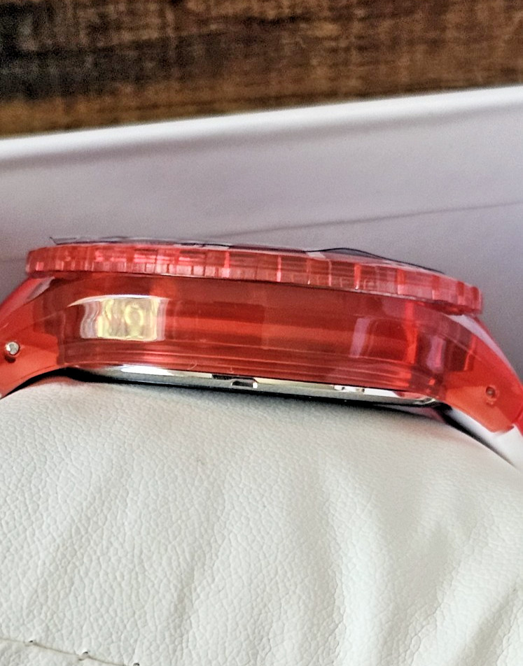 New Invicta Subaqua Men’s Watch 44mm, Clear Red & White Water Resistant