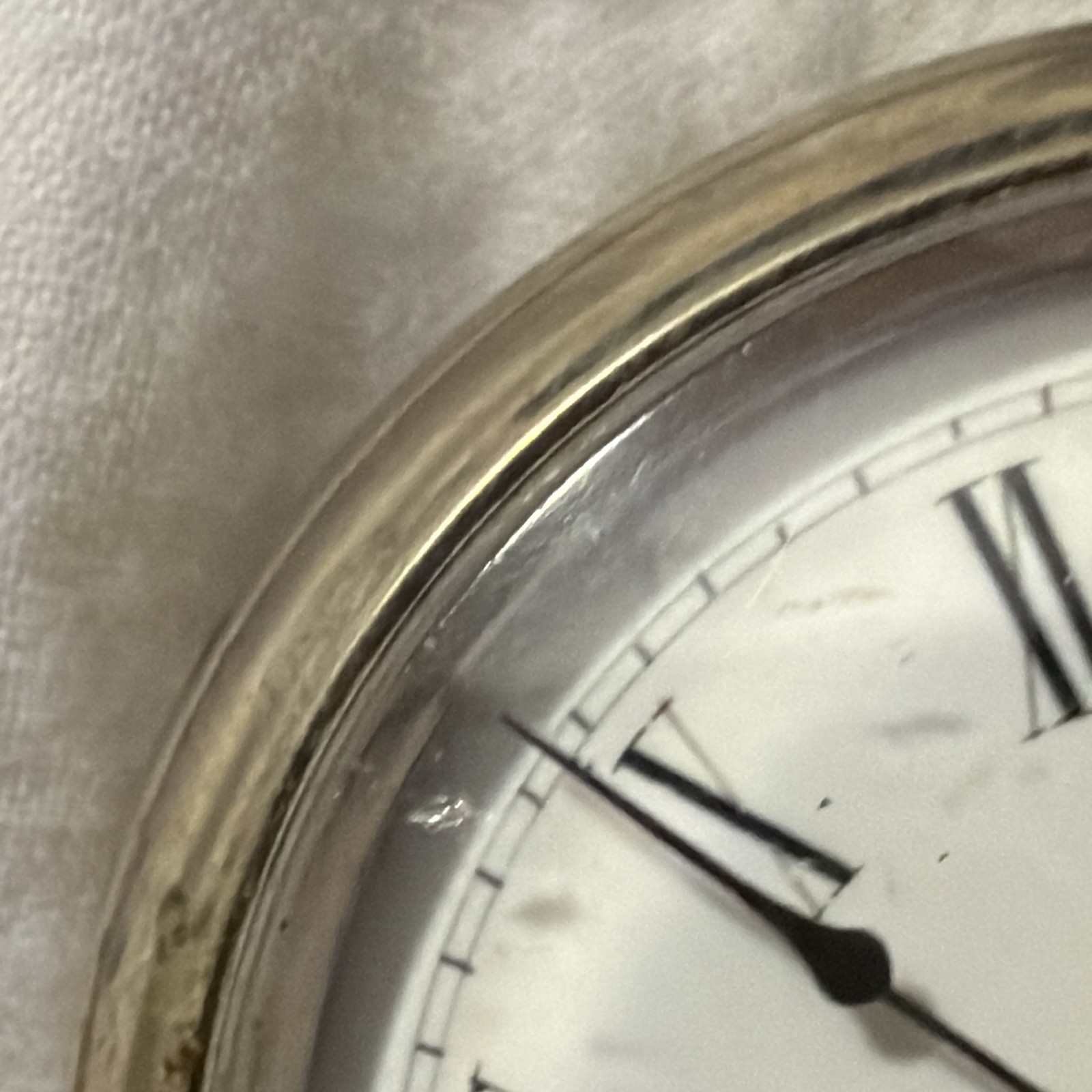 Roskopf Silver Open Face Pocket Watch White Roman Dial Manual Cylinder 1870s