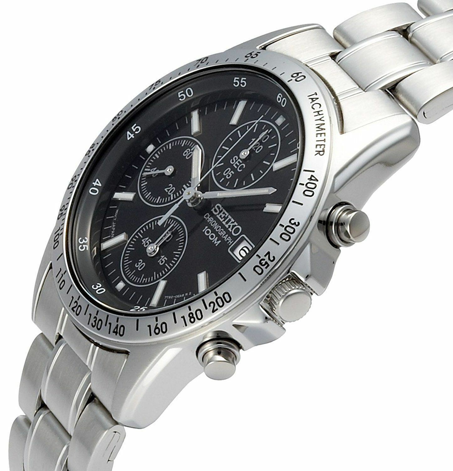 SEIKO Chronograph SND367PC Men’s Watch from Japan New in Box