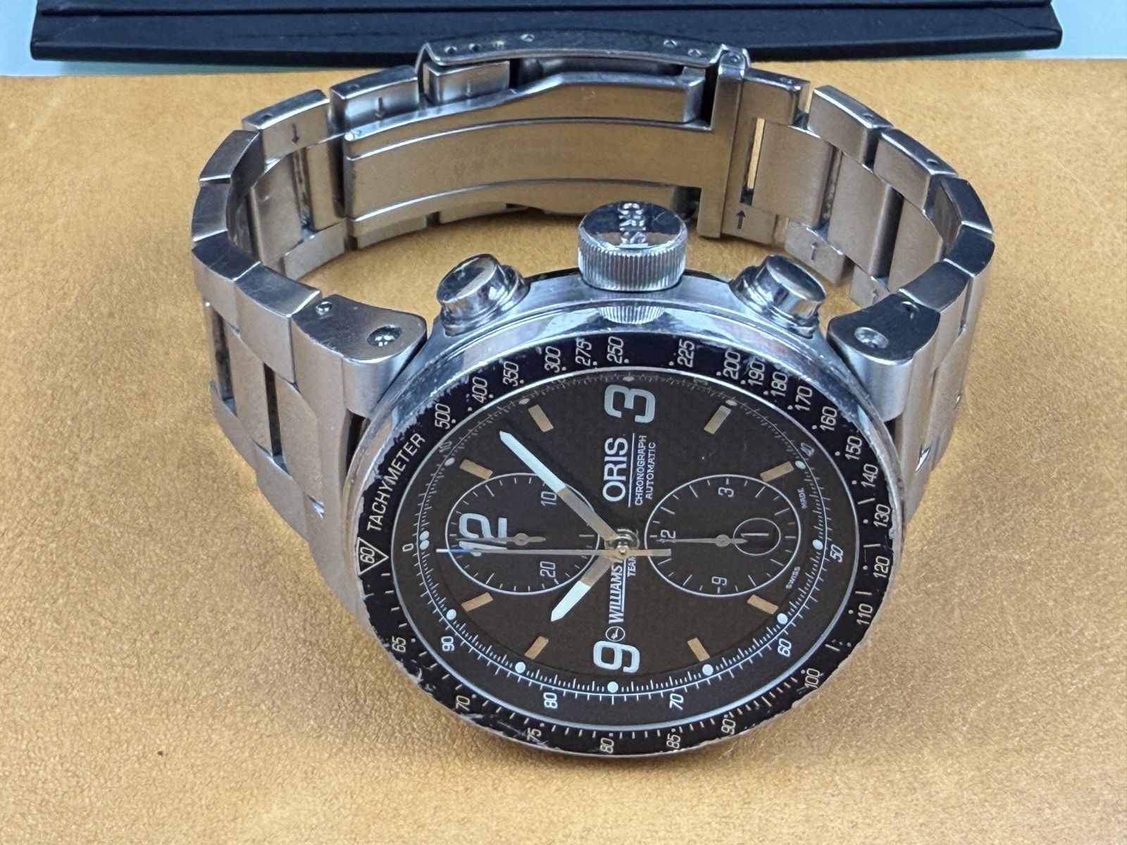 Oris Williams F1 Chronograph 45mm 673 7563 4184 FULL SET AS-IS NON-RUNNING