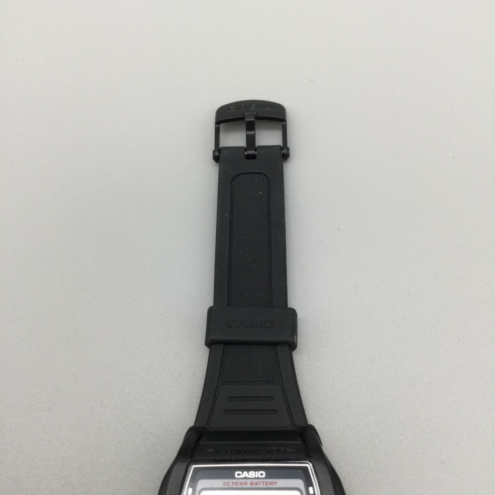 Casio Illuminator Watch Men 36mm Black Gray Dial 2879 W-201 Day Date Alarm