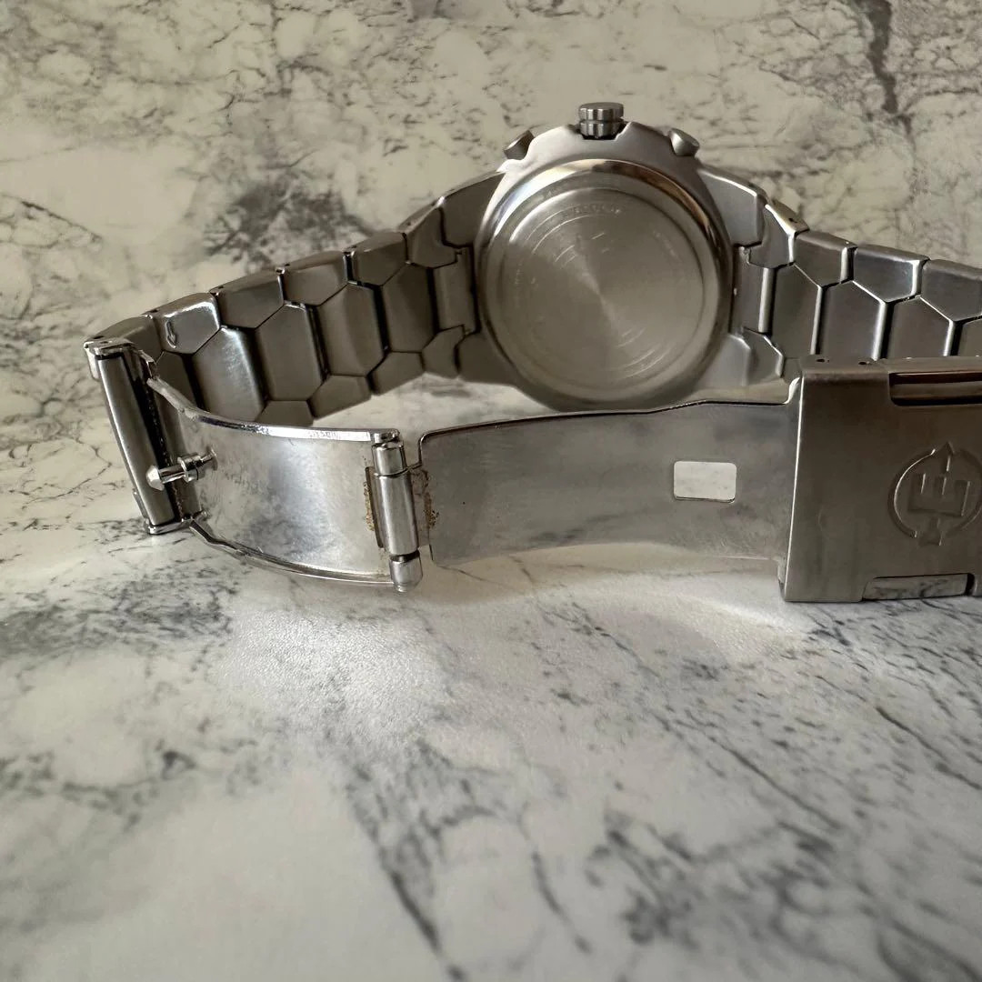 TIMEX Indiglo Compass Quartz Black Dial Stainless Steel 1.65 Watch