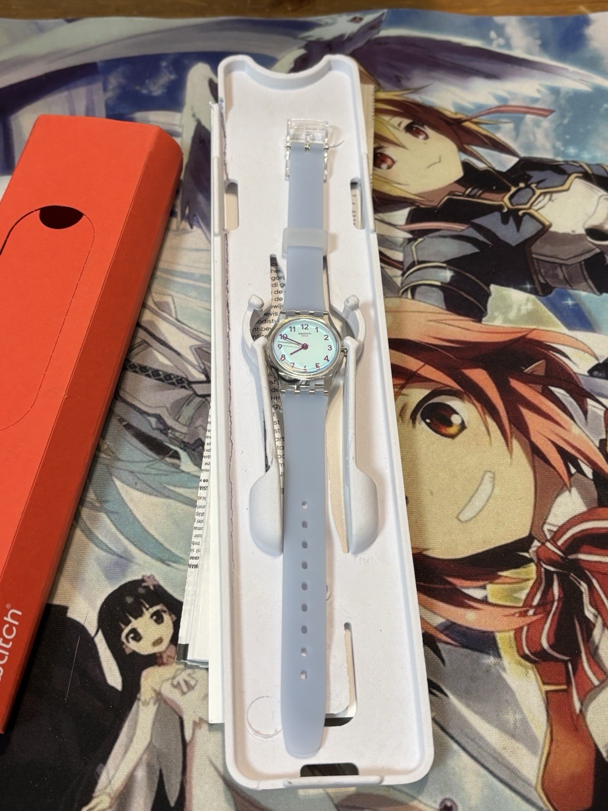 New Swatch Women’s Watch Casual Polymer Blue Quartz Waterproof Casual Blue