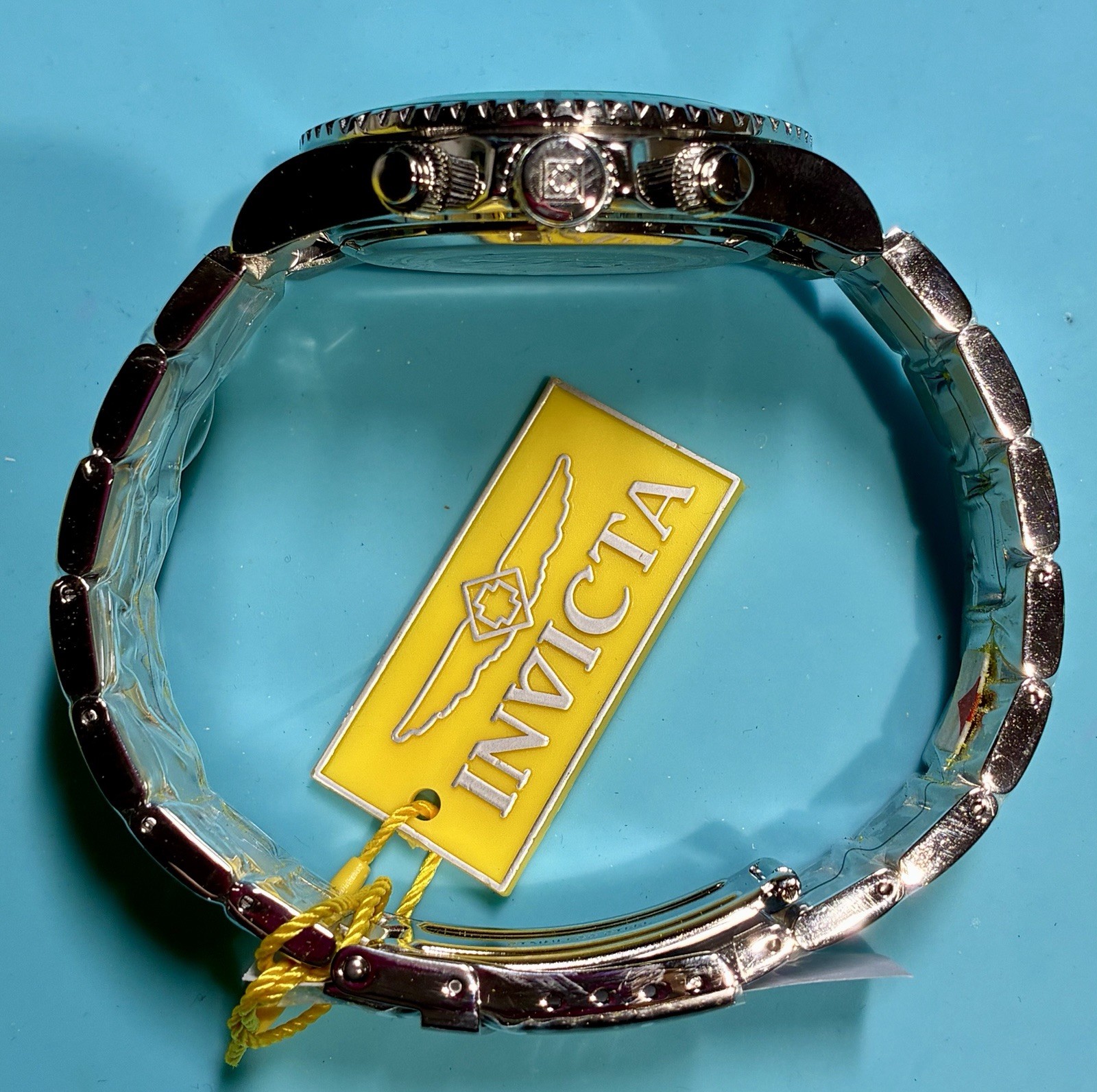 INVICTA PRO DIVER 44MM CHRONOGRAPH DATE TURQUOISE SUNBURST MULTIDIAL WATCH NEW!