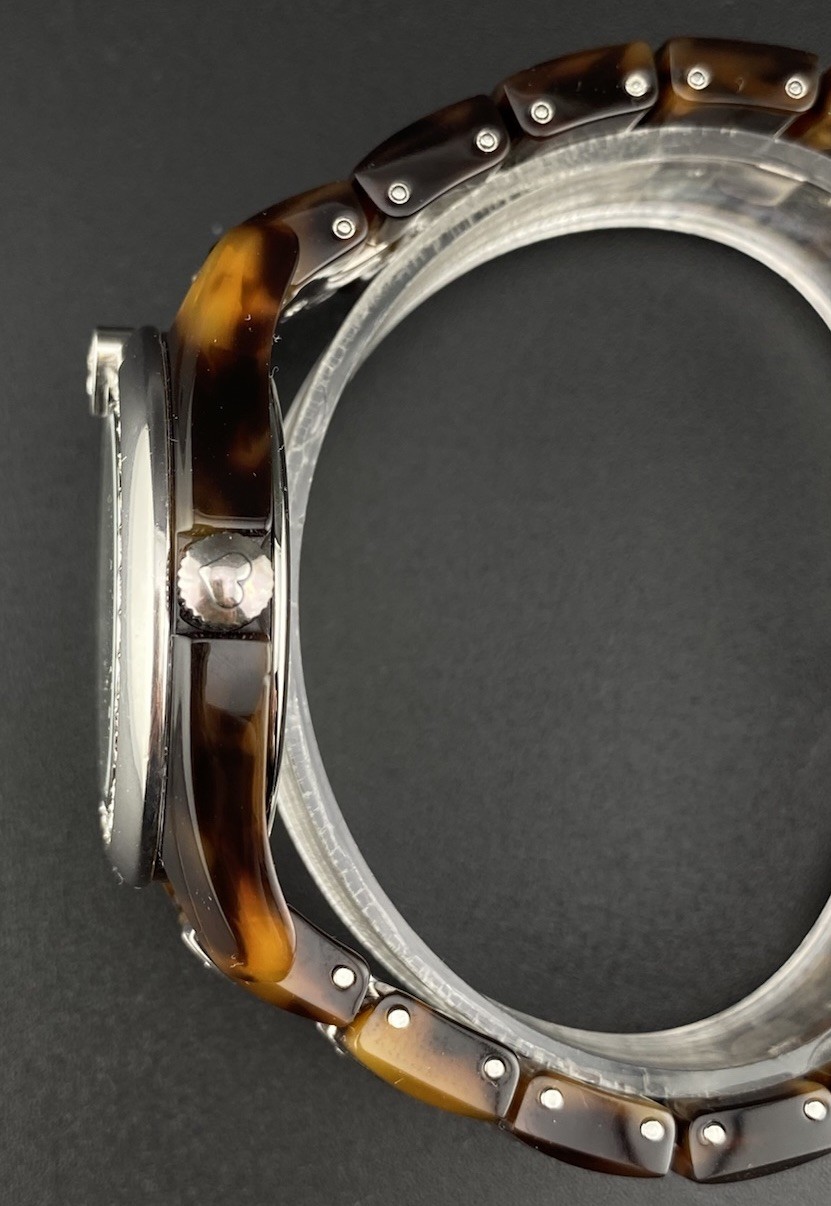 Brighton Dana Point Tortoise Shell Crystals Encrusted Woman’s Watch Aesthetic