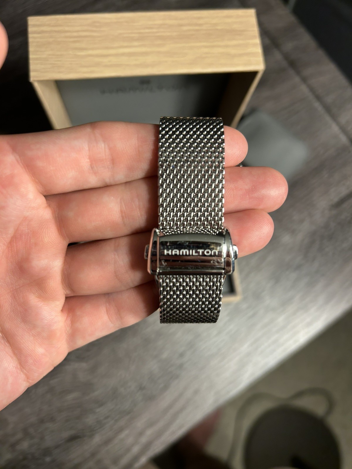 Hamilton Intra-matic Automatic Chronograph Watch 40mm Panda Mesh strap