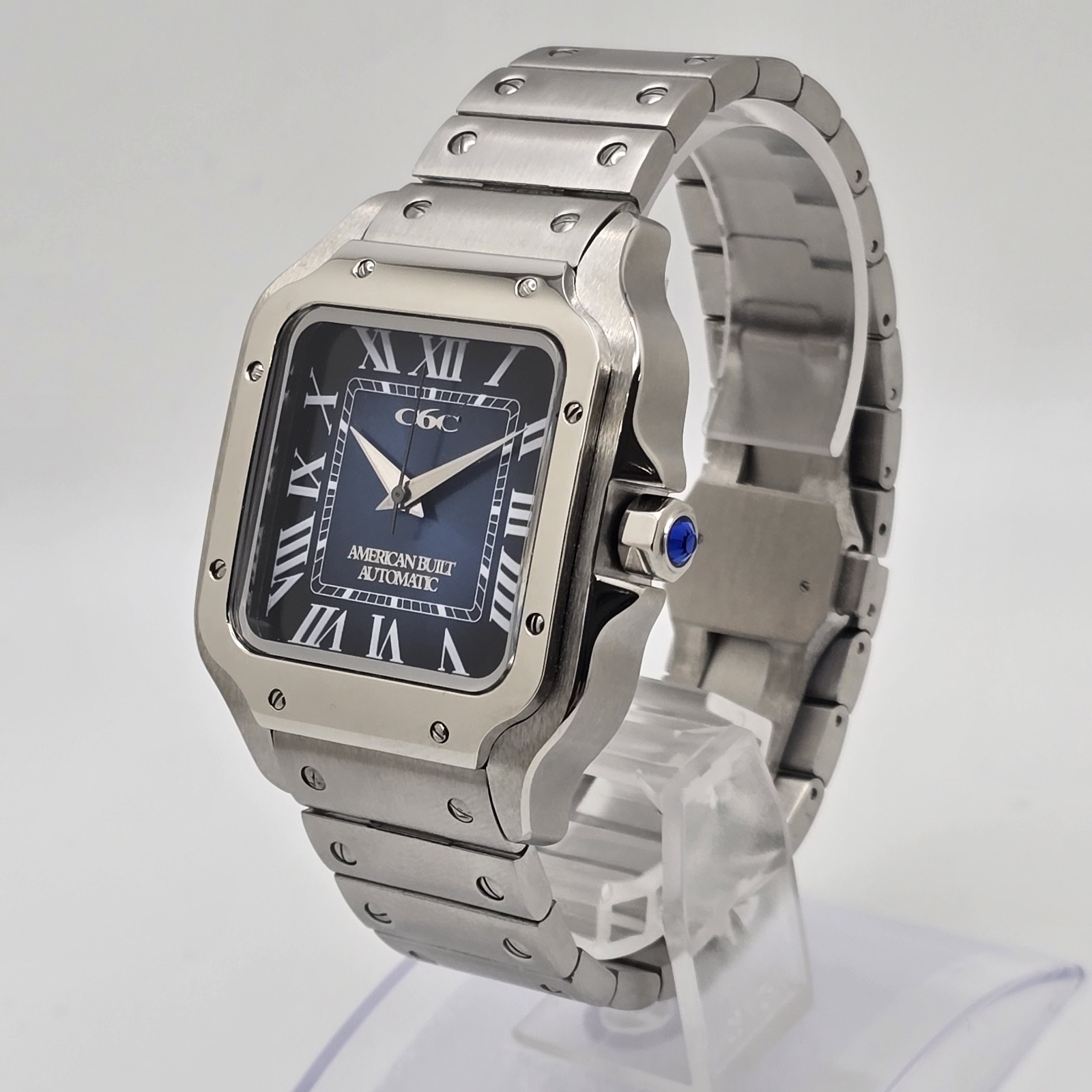 Custom-Built Automatic Watch – 38mm Tank-Style