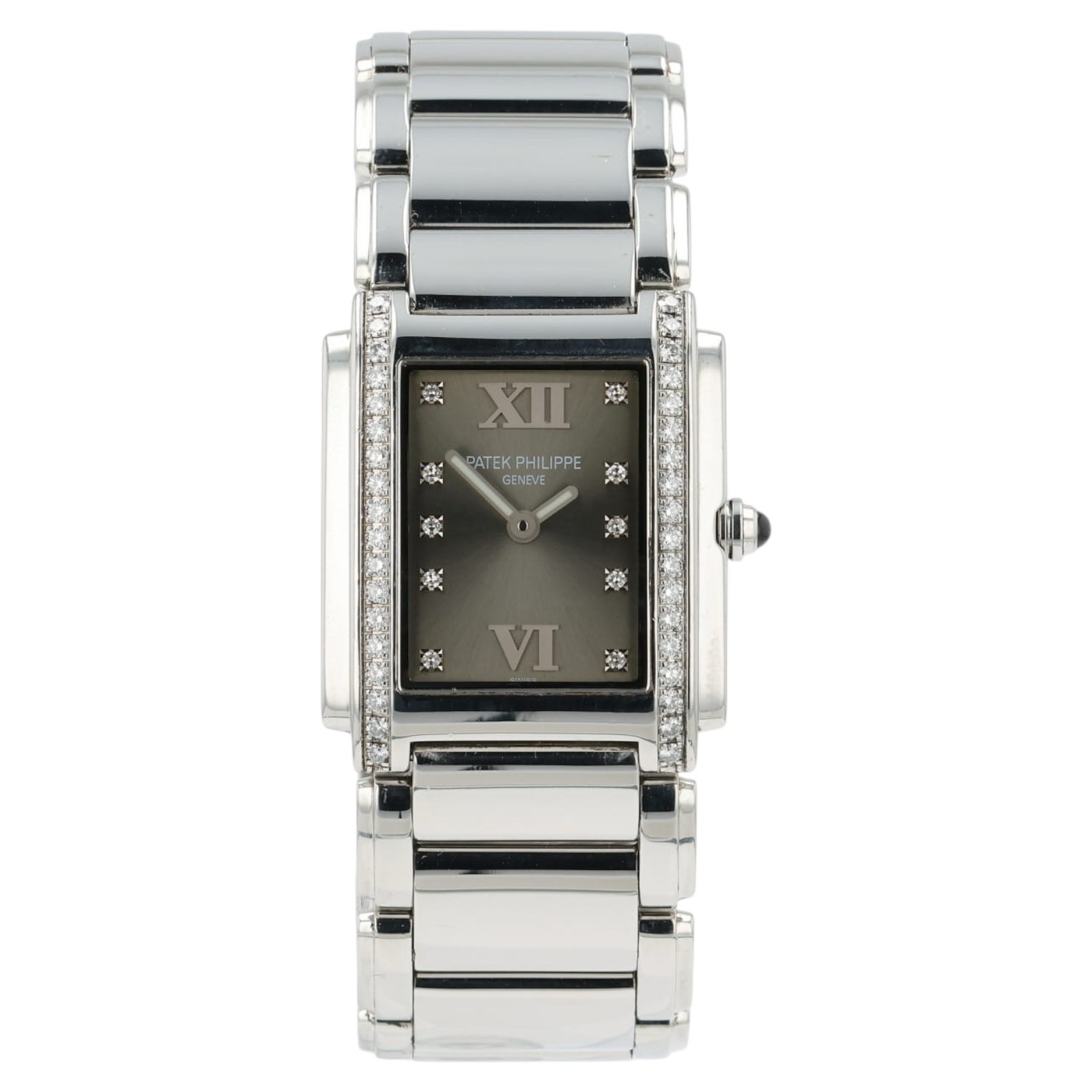 Patek Philippe Twenty Gray Dial Stainless Steel 25mm Quartz Women’s Watch 4910