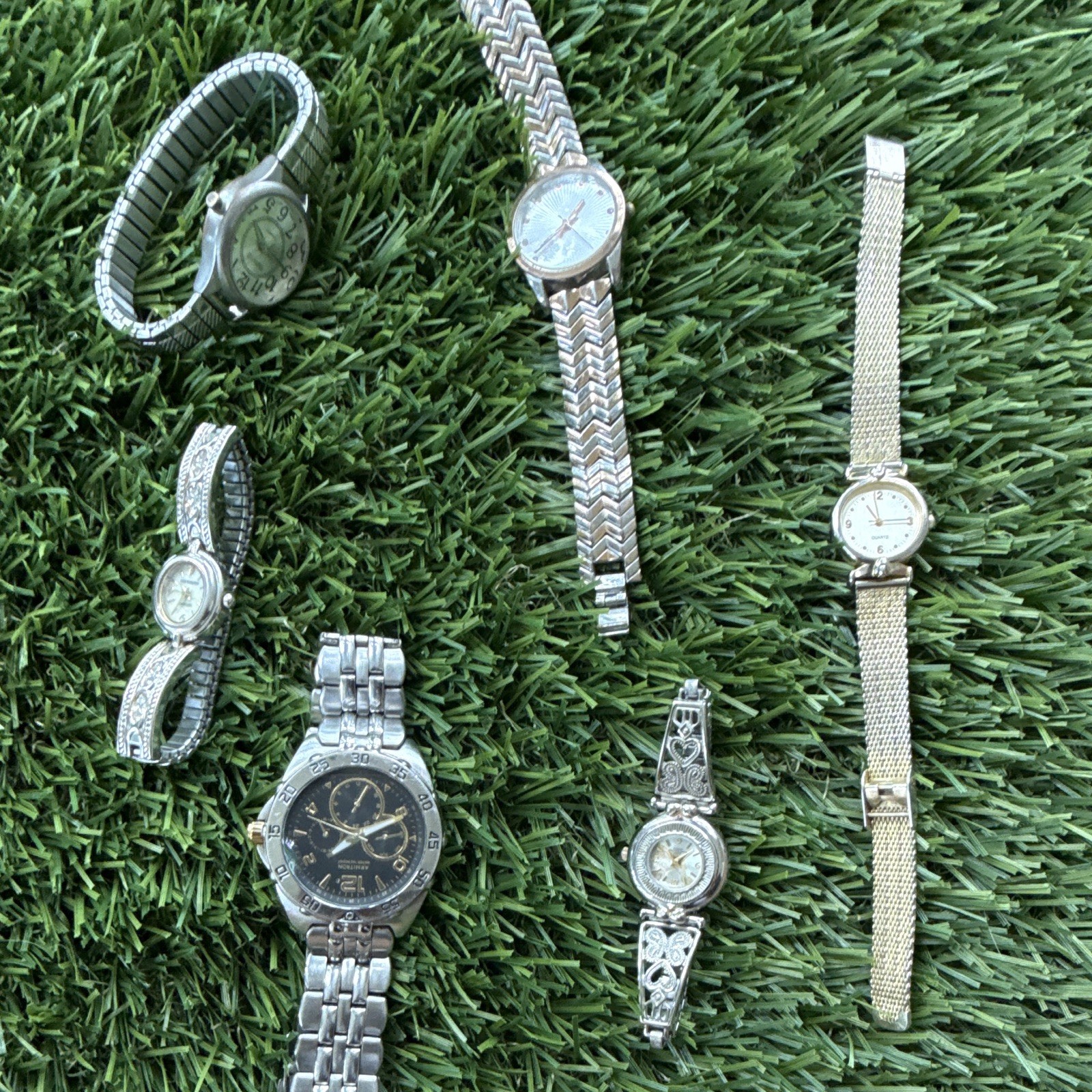 Armitron,Passages,Quartz,Concepts diamond, Vintage lot of silver-toned women’s