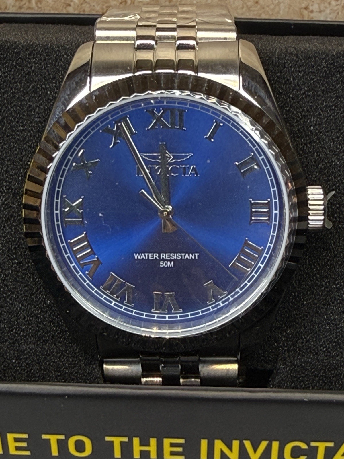 Invicta Specialty Windsor 43mm Sunburst Blue Dial Roman Numeral Watch New