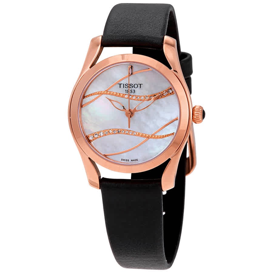 Tissot T112.210.36.111.00 T-Wave White MOP (Wave Crystal) Dial 30 mm Women’s