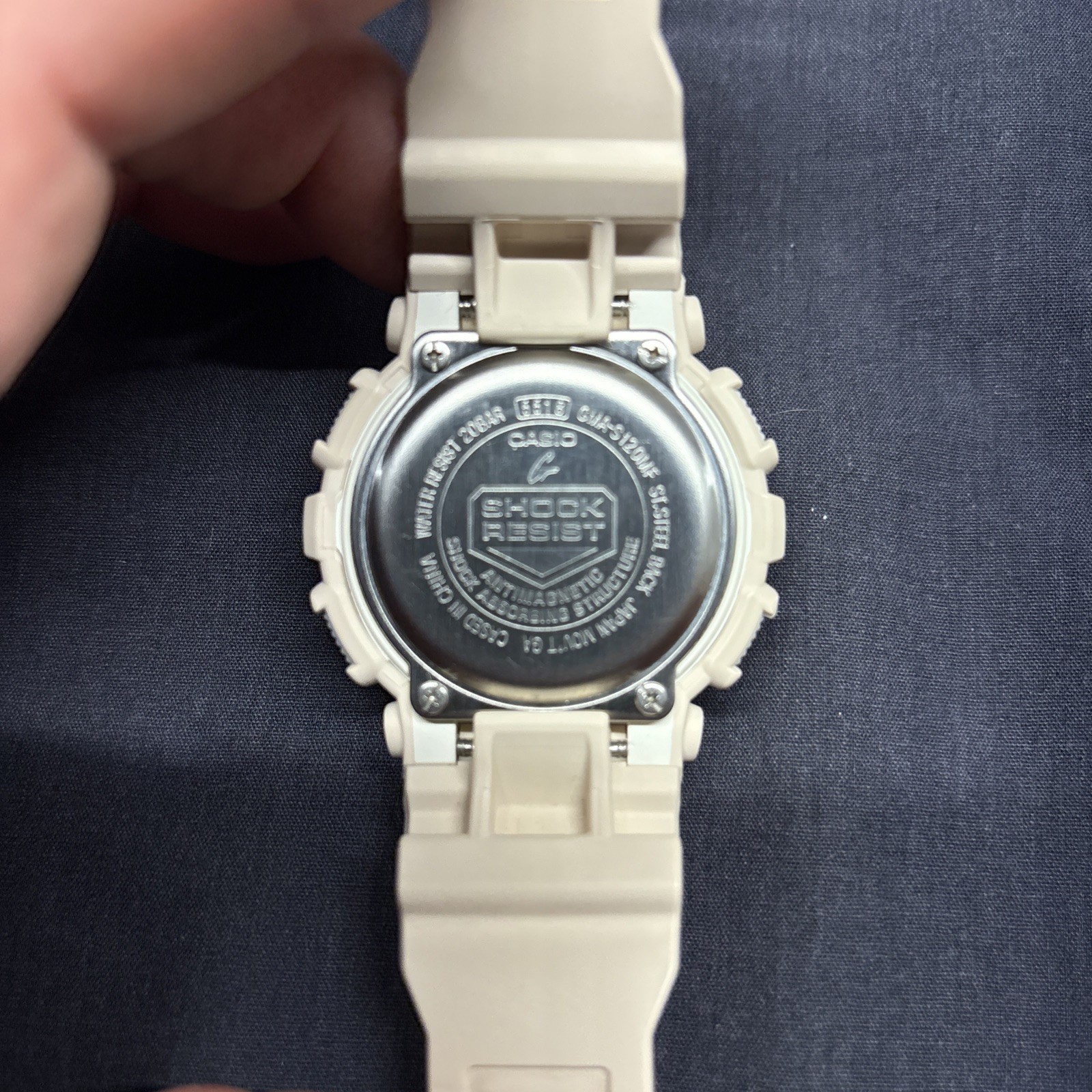 Casio G-Shock GMA-S120MF-7A2 50 mm Quartz Ana-Digi White Rose Gold