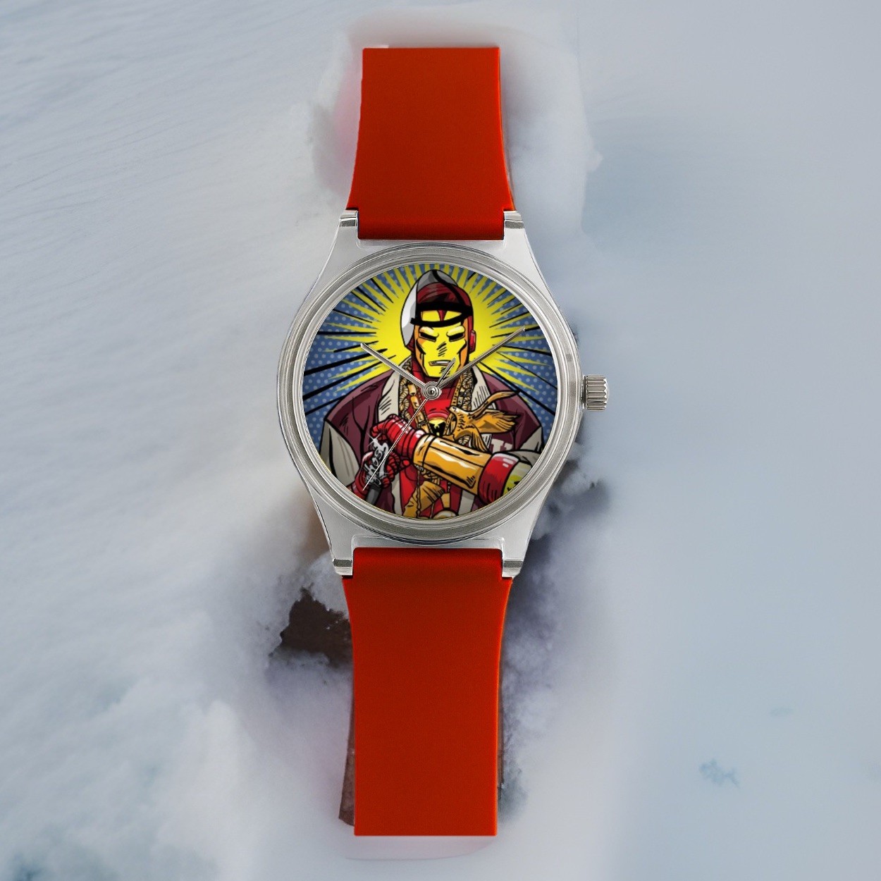 Iron Man Ghostface Killah ODB GZA WU TANG Clan inspired Wristwatch wrist watch