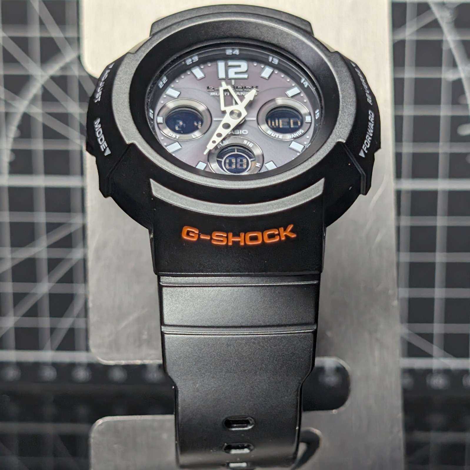 Casio G-Shock Rescue Orange AWG-M510 Black Custom Solar Multiband AWG-M510MR-4A