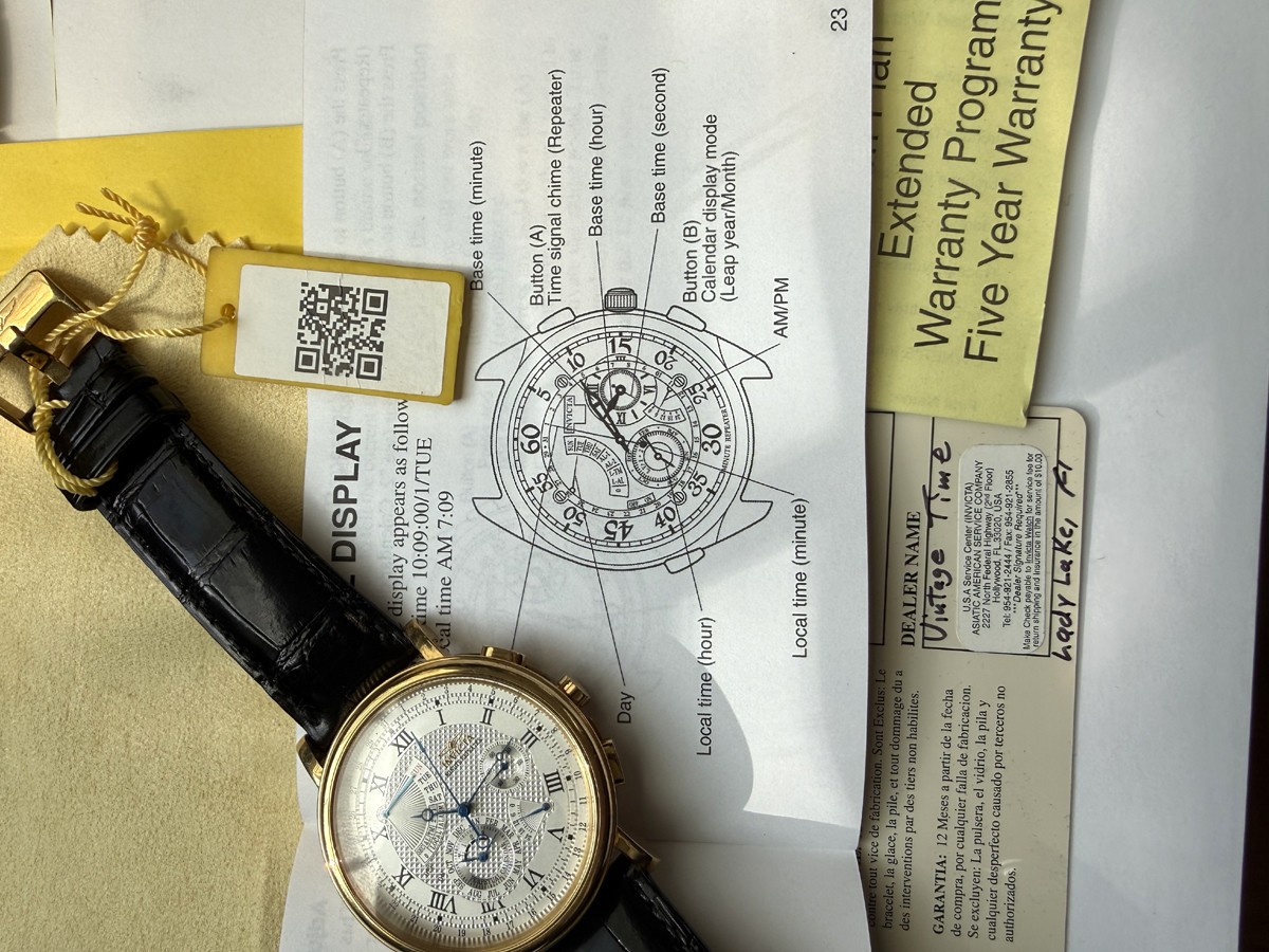 Grand Complications Minute Repeater Perpectual Complete Calendar Alarm Rare New