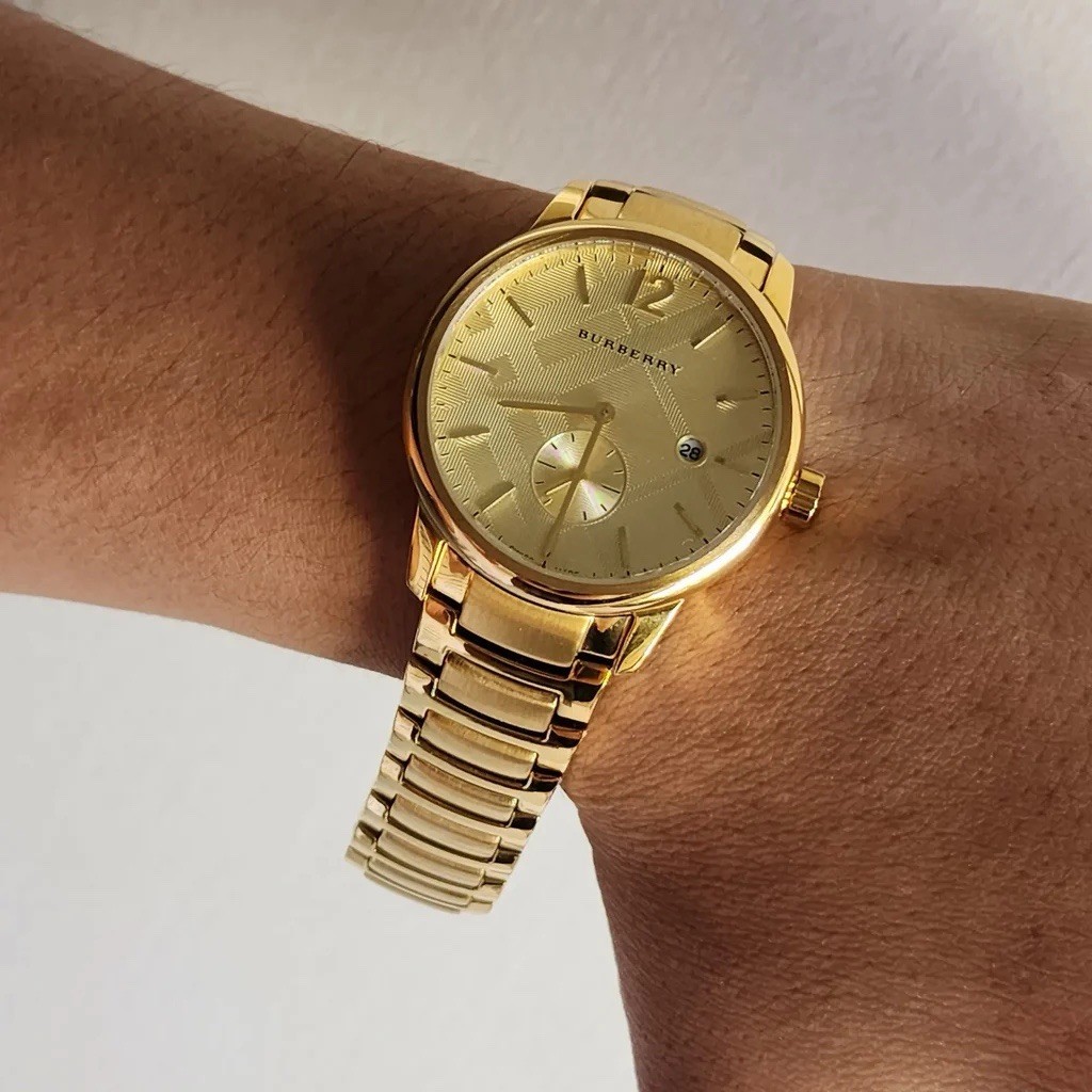 Burberry Men’s Watch The Classic Collection Gold Tone Gold Dial