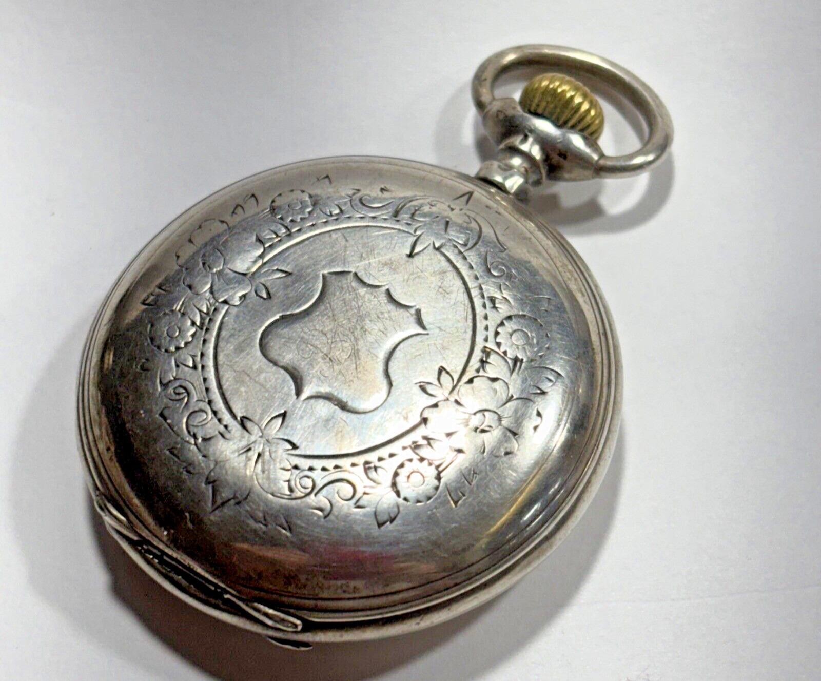 J. GOLDMANN, LWOW (LVIV), POLAND RETAILER C. 1890 DIOGENE SILVER POCKET WATCH