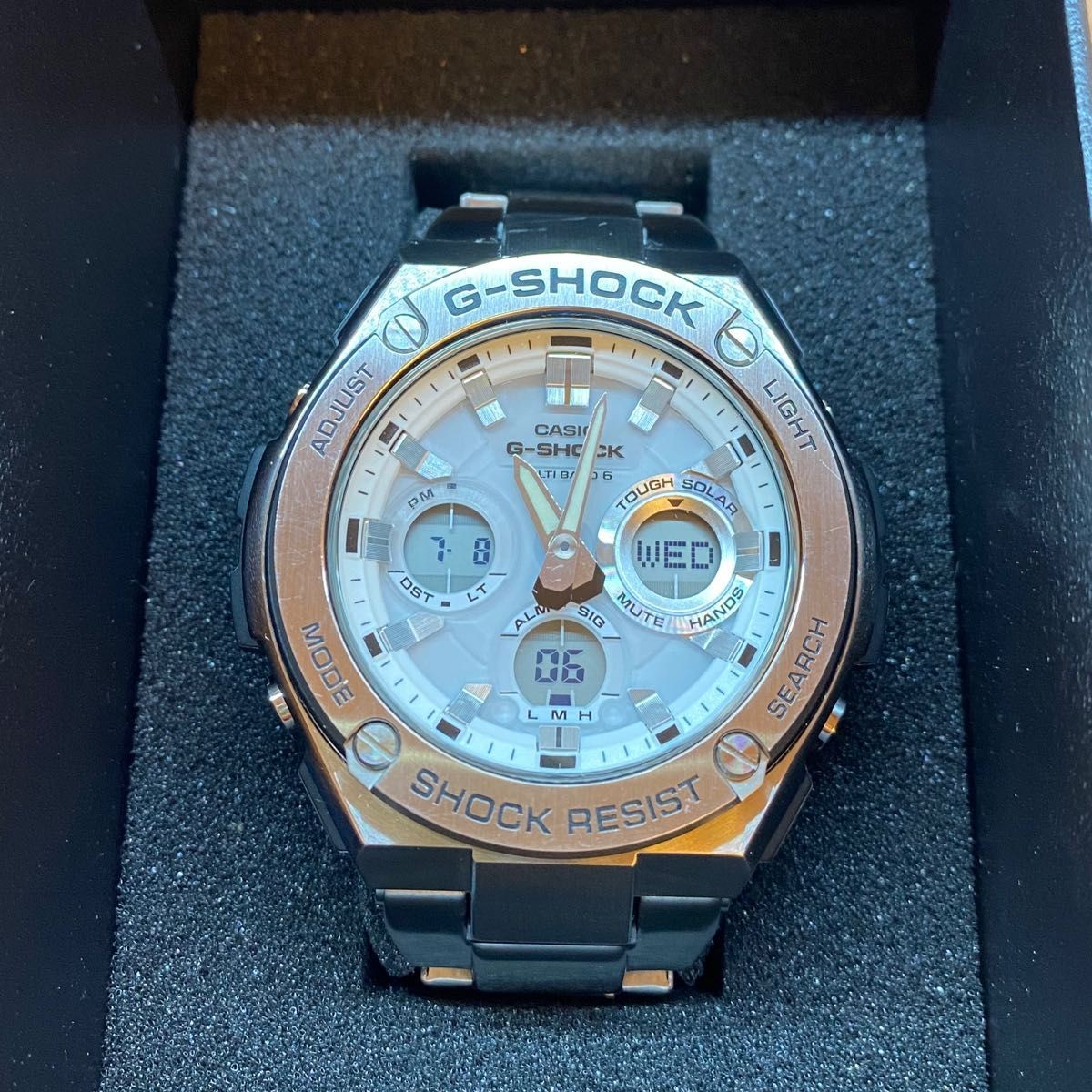 CASIO G-SHOCK GST-W110D-7AJF Solar Radio Watch Used