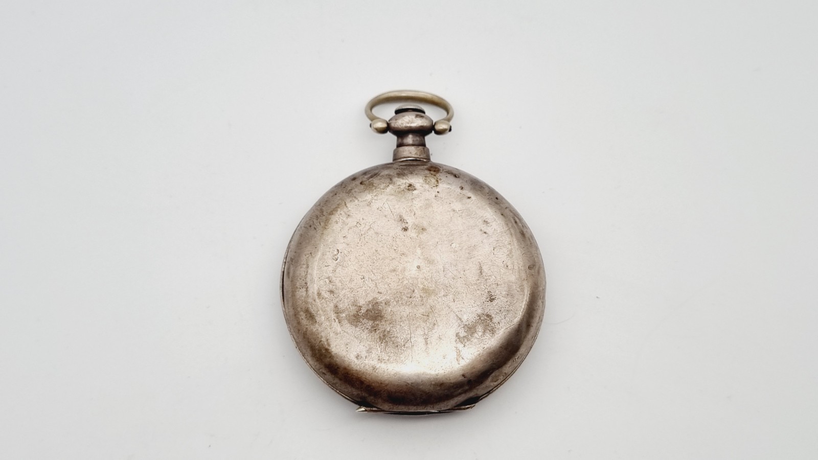 silver duplex chinese market pocket watch