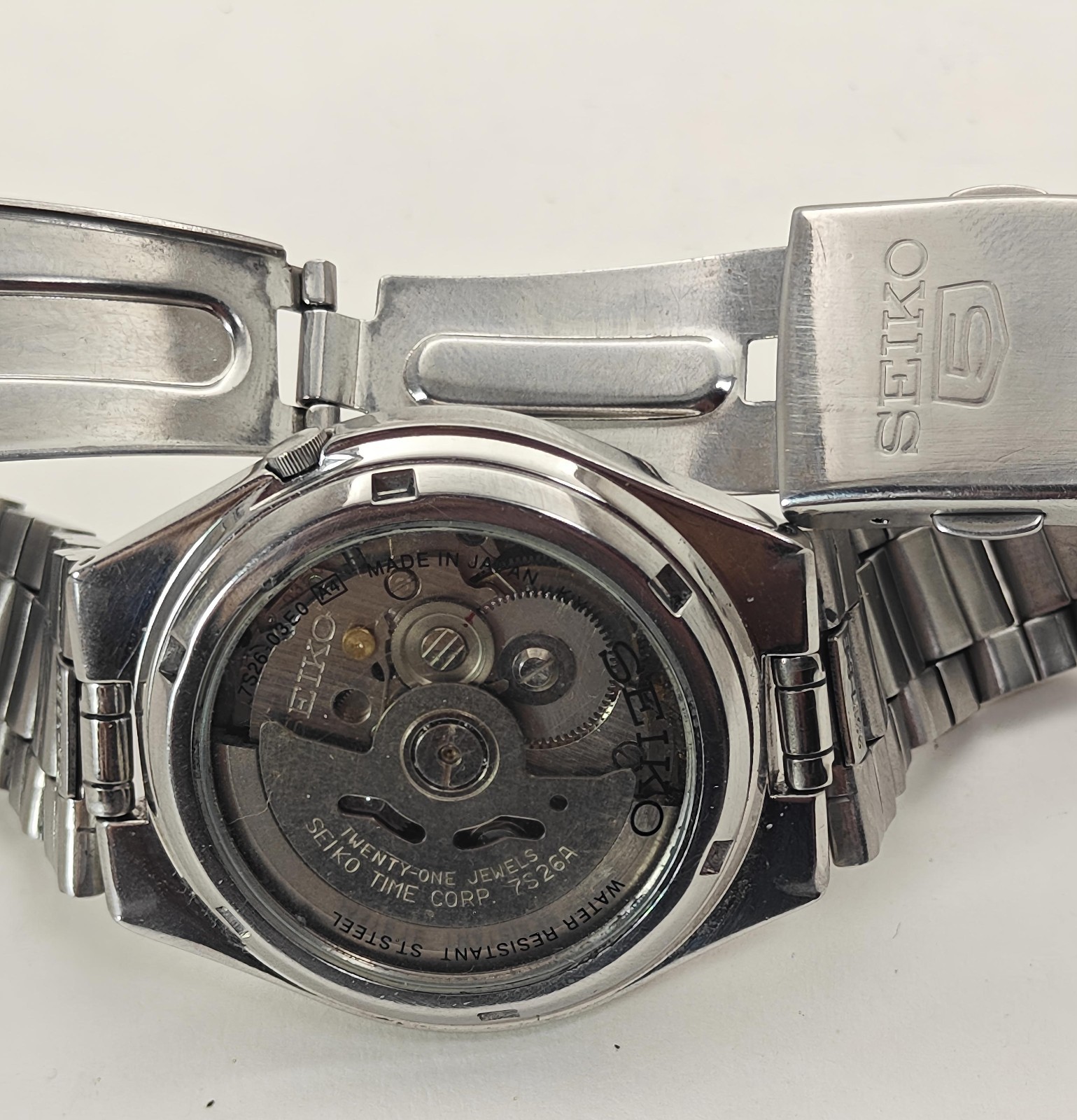Seiko 5 Vintage Automatic Black Dial – 1990, Japan-M |Ref 7S26-03E0 | 21Jewel