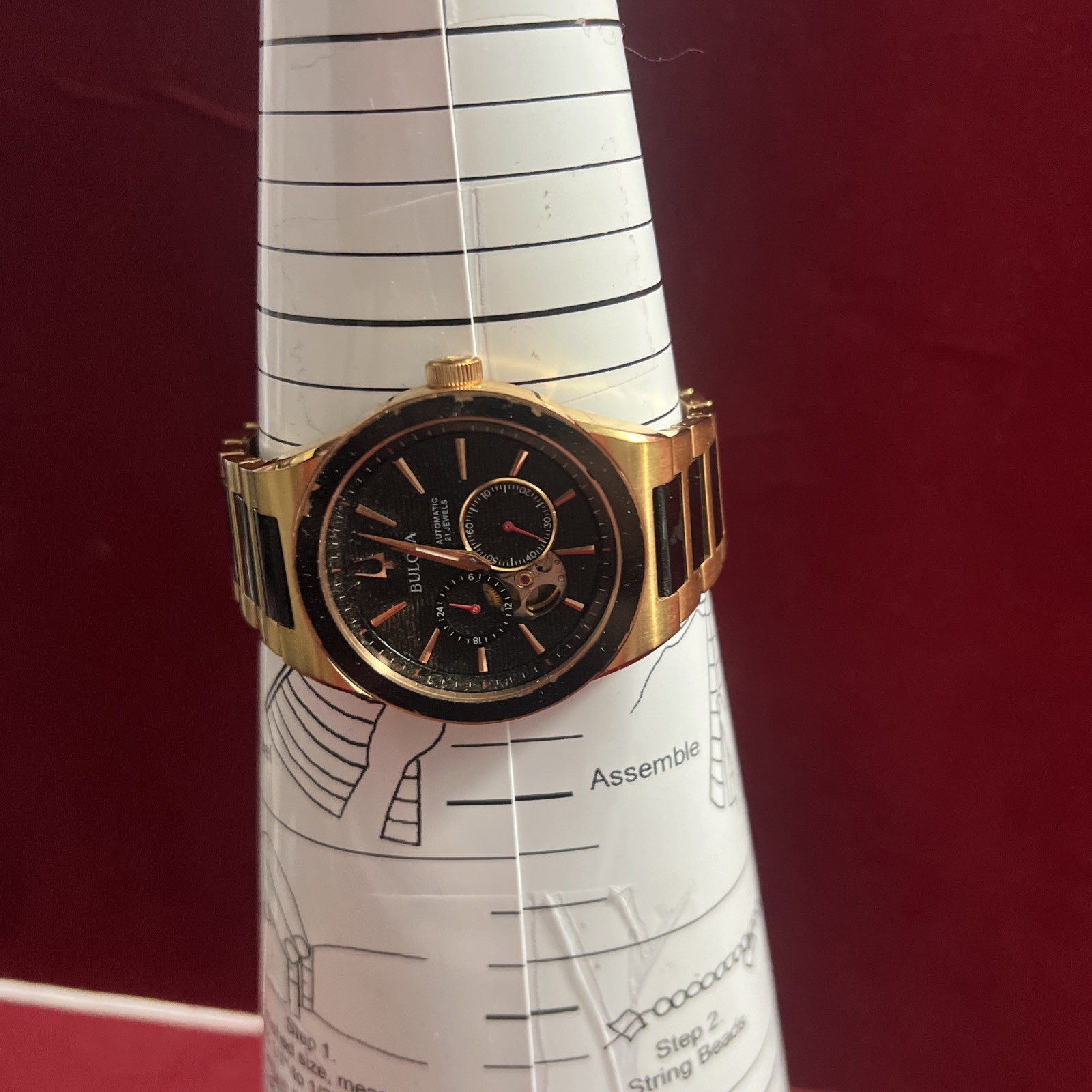 Bulova Millennia Latin Grammy Automatic Two Tone Steel Men’s Watch 98A236