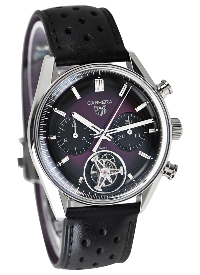 TAG HEUER – Carrera Chronograph Tourbillon in Brushed and Polished