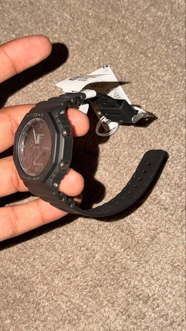 CASIO G-SHOCK GA-2100-1A1JF CasiOak All Black Carbon Core Guard Mens Watch NEW