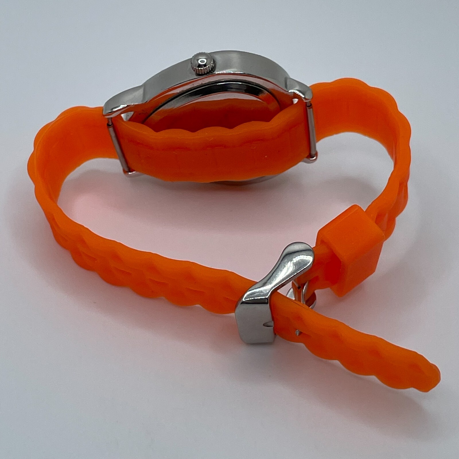 Betty Boop Watch Womens 36mm Case Orange Bezel One Piece Strap Quartz Analog