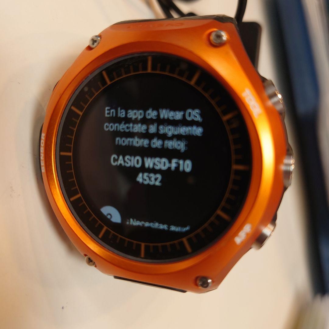 CASIO WSD-F10 Orange Digital Watch
